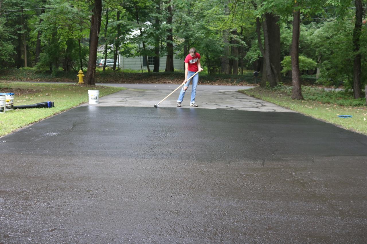 Effective oil and grease stain removal for driveways and parking lots