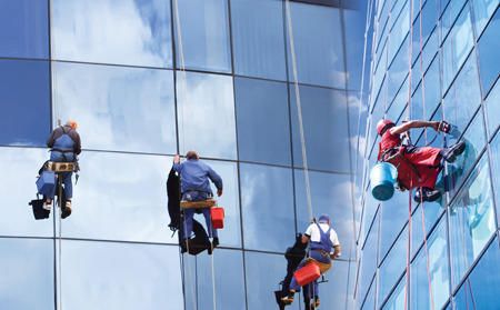 Effective exterior building cleaning